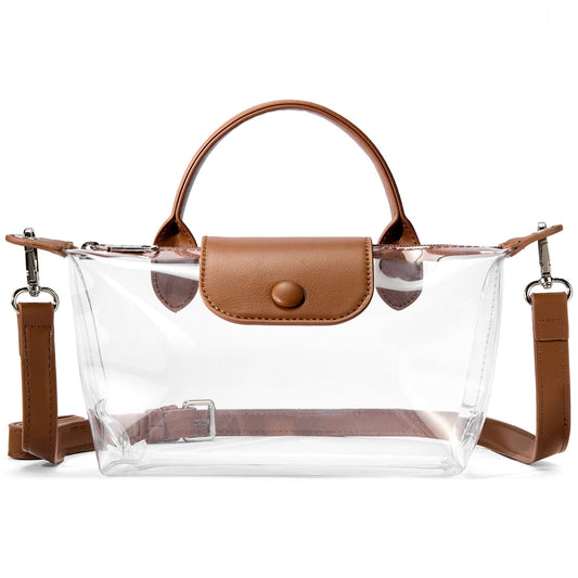 SFRCORD® PVC Bag Clear Stadium Approved Crossbody Handbags For Concerts Sports Events