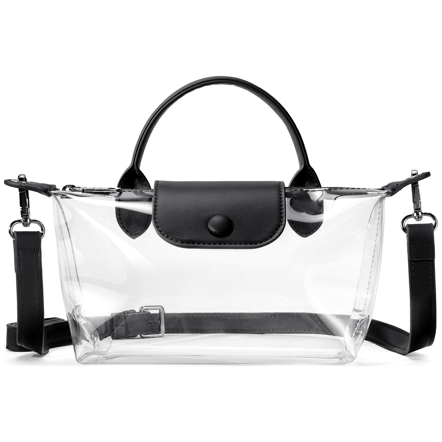 SFRCORD® PVC Bag Clear Stadium Approved Crossbody Handbags For Concerts Sports Events