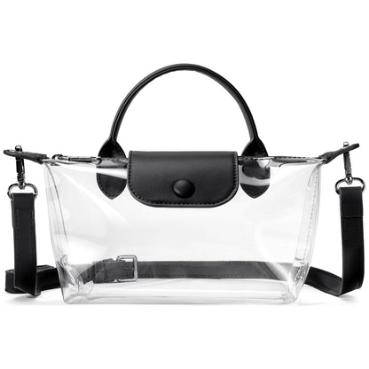 SFRCORD® PVC Bag Clear Stadium Approved Crossbody Handbags For Concerts Sports Events