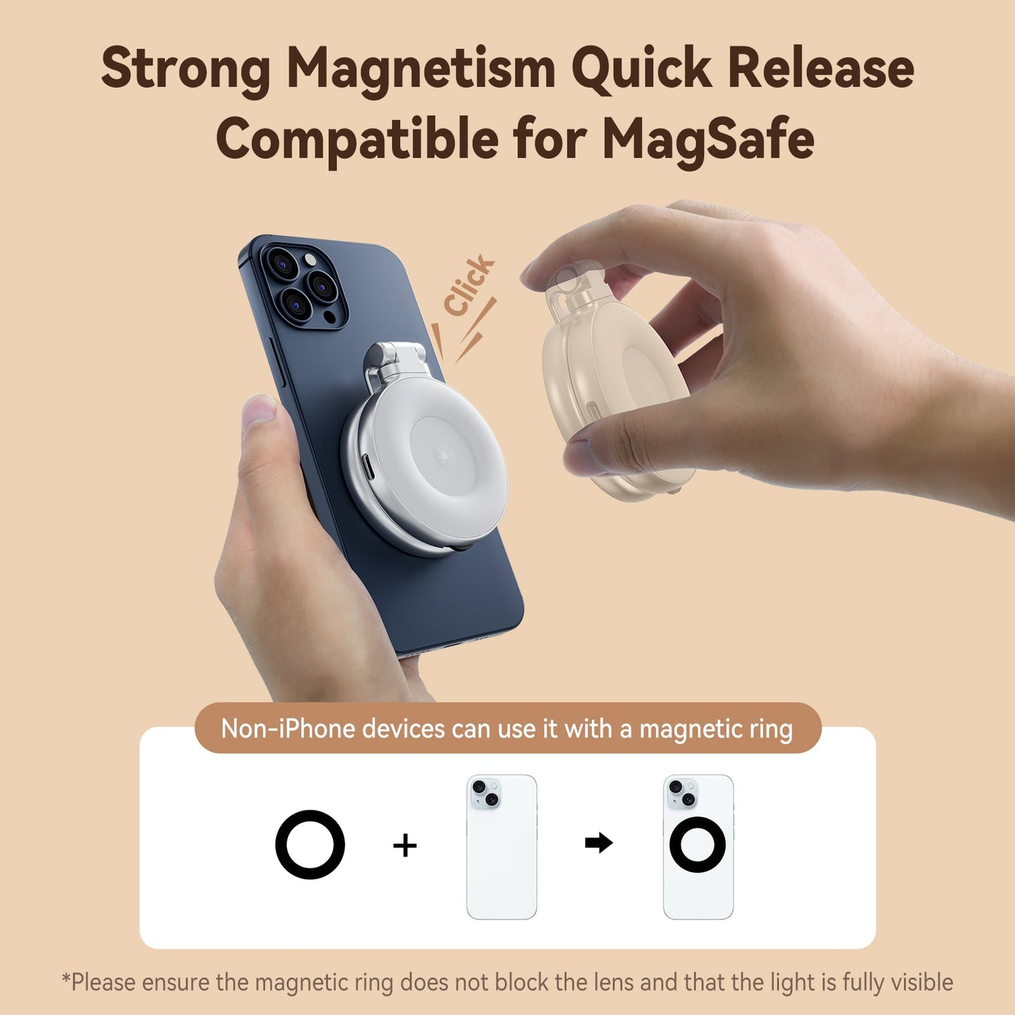 CZTICLE® Magnetic Selfie Ring Light