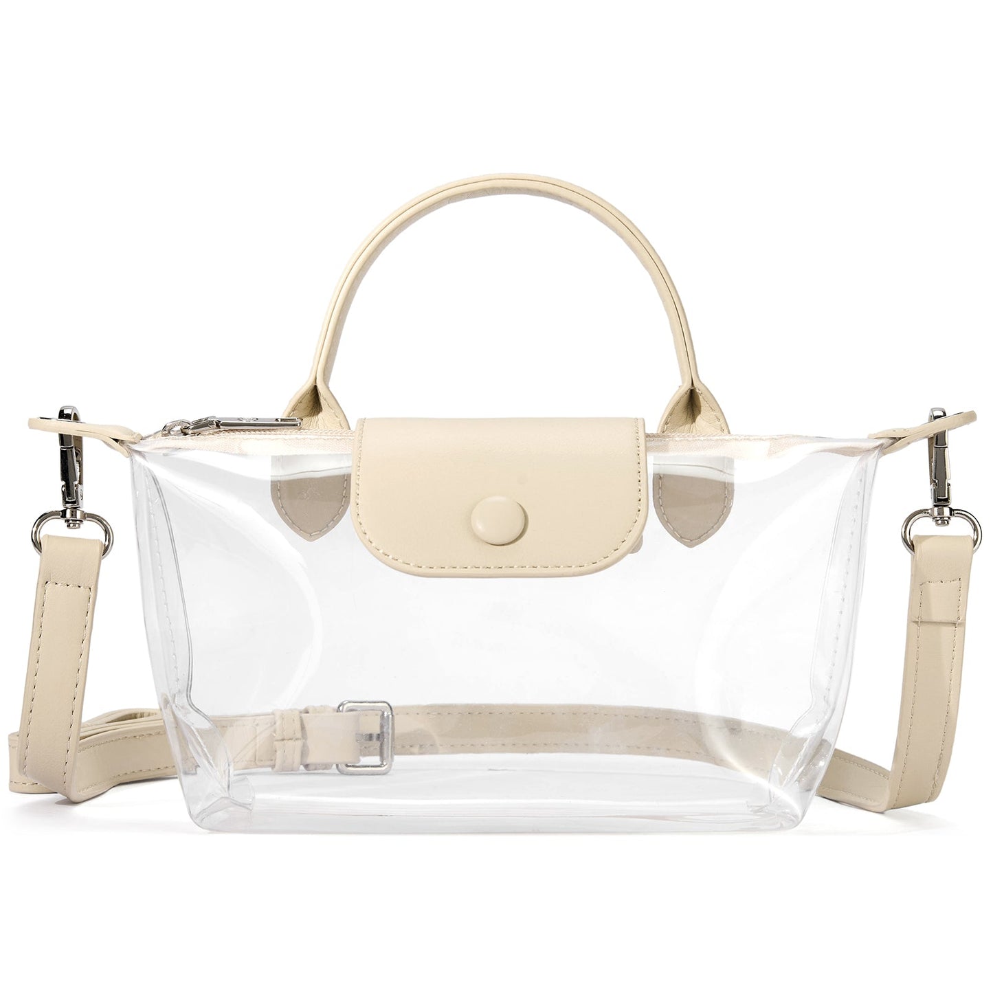 SFRCORD® PVC Bag Clear Stadium Approved Crossbody Handbags For Concerts Sports Events