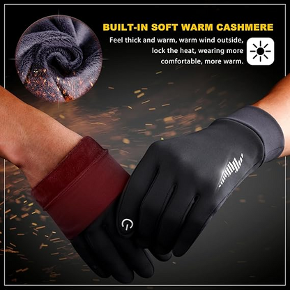 Winter Gloves Women Men Ski Snow Gloves Liner Thermal Warm Touch Screen, Suit for Running, Cycling, Biking, Hiking, Driving, Walking, Typing, Freezer Work, Sports, Soccer, Shooting, Gaming 102