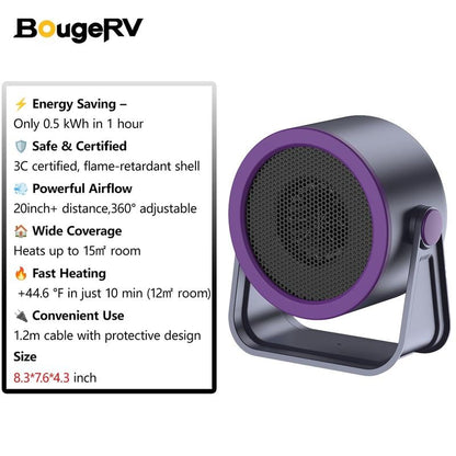 CILIFER® 🔥LAST DAY SALE 50% OFF - BougeRV 2025 Portable Heater – Outdoor & Desktop Mini Radiator