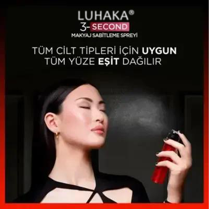 Luhaka® Makeup Fixing Spray - 3-Second Setting, Long Lasting Makeup Solution