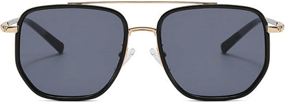 CZTICLE® Vintage Square Oversized Pilot Sunglasses for Women Men Double Bridge Sun Glasses 70s Trendy Stylish Shades