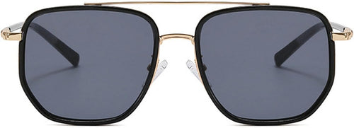 CZTICLE® Vintage Square Oversized Pilot Sunglasses for Women Men Double Bridge Sun Glasses 70s Trendy Stylish Shades