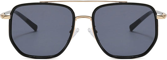 CZTICLE® Vintage Square Oversized Pilot Sunglasses for Women Men Double Bridge Sun Glasses 70s Trendy Stylish Shades