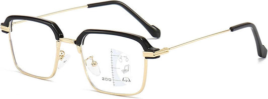 CZTICLE® Dual Focus Glasses.1.0-4.0 Progressive Reading Glasses for Women Men. Anti Reflective Clear Adjusting Glasse