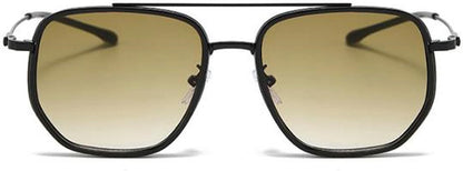 CZTICLE® Vintage Square Oversized Pilot Sunglasses for Women Men Double Bridge Sun Glasses 70s Trendy Stylish Shades