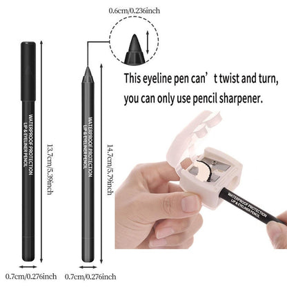 LUHAKA® 12-Pack Eyeliner Pencil Waterproof Colored Gel Liners with Metallic & Shimmer Finishes Smudge-Proof