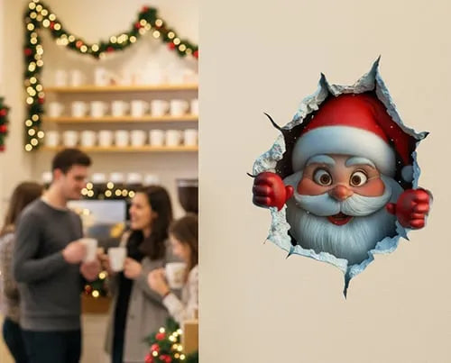 Santa Claus Wall Sticker - Christmas Décor