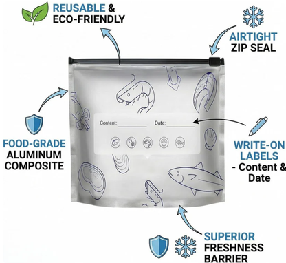 Aluminium Foil Food Storage Bags Set