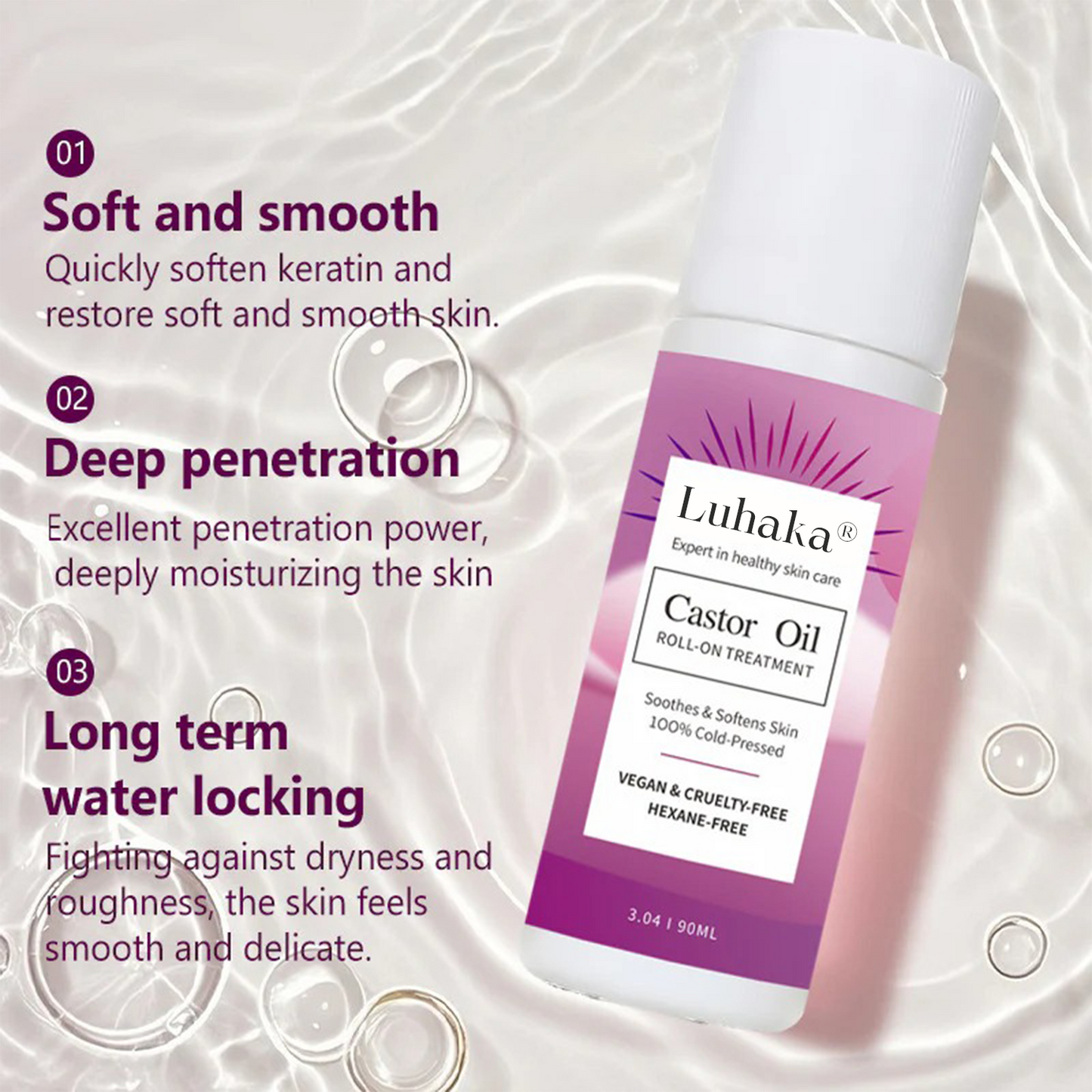 LUHAKA® Organic Castor Oil Pack Wrap Kit - Soothing Castor Oil Packs. Heat Compress for Abdomen. Joints. Overall Health