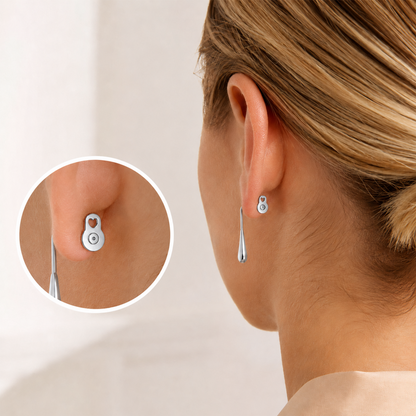 14K Yellow Gold Plated Lobe Lifters for Heavy Earrings for Women - Earring Backs for Droopy Ears