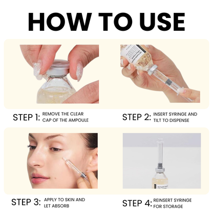 Silk Peptide Intensive Lifting Ampoule | Korean Anti-Aging Serum for Face with Collagen & 30 Peptide Complex | Skin Tightening & Firming (Botox Effect) | 72H Hydration