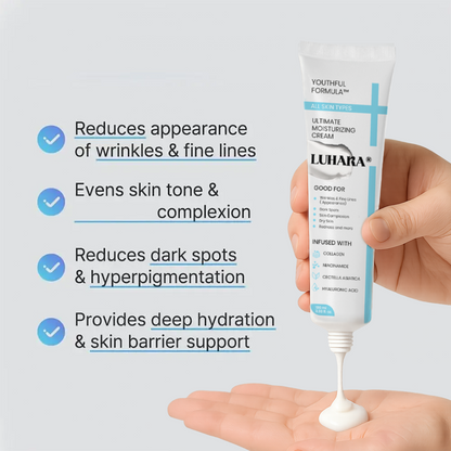 Luhaka® Ultimate Moisturizing Cream Anti-Aging Whitening Repair Redness Essence Repairing Calming Pore Moisturizer Skin Care