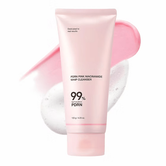 Luhaka® PDRN Pink Niacinamide Whip Cleanser – 120g | Brightening, Pore-Clearing Cream Foam