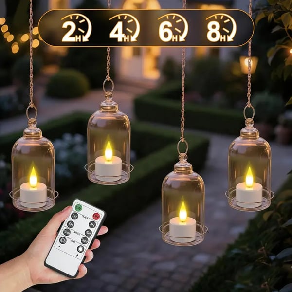 CILIFER® Flameless Candles, 12pcs USB Rechargeable Tea Lights Candles.