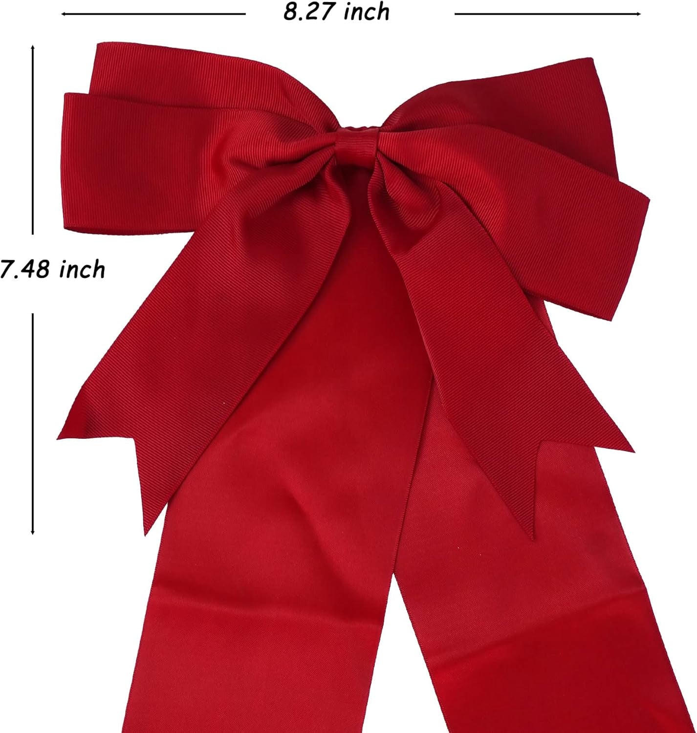 CILIFER® 4 PCS Cabinet Door Festive Ribbons and Bows Decoration for Christmas Gift Holidays,Red