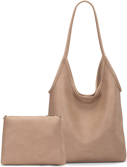 SFRCORD® Slouchy Hobo Bags for Women Soft Designer Shoulder Purses Ladies Top Handle Handbag