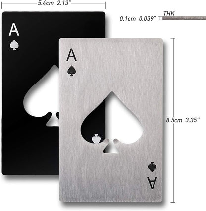 CILIFER® Stainless Steel Casino Poker Bottle Opener Set