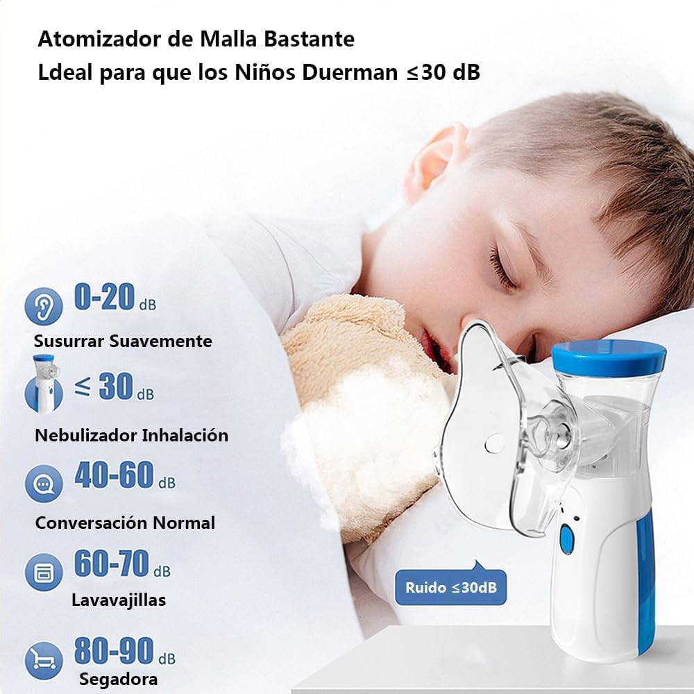 Portable Handheld Nebulizer Machine - Mini Portable Ultrasonic Quiet Nebulizer