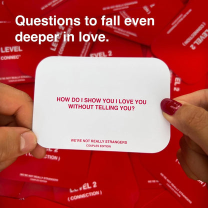 CZTICLE® WE'RE NOT REALLY STRANGERS Couples Edition Card Game - 150 Conversation Cards for Couples