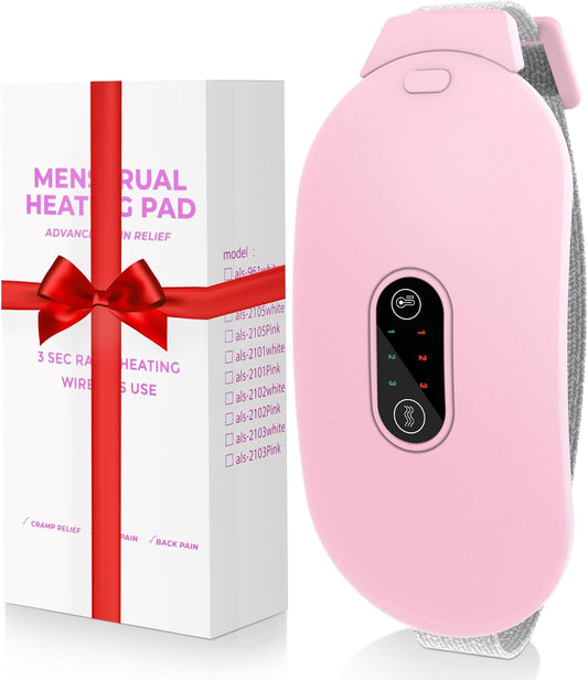 CILIFER® Thermal Pads for Cramps. Period Cramp Massager. Wireless Portable Heating Pad with 6 Heat Levels & 6 Massage Modes.