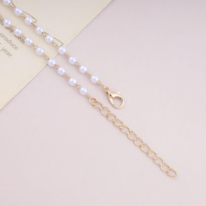 CZTICLE® Pearl Choker Necklace Gold Pearl Necklace Choker Vintage Cross Crucifix Necklace Minimalist Pearl Cross Necklace Jewelry for Women