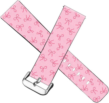 CILIFER® Compatible with Fitbit Versa 2 / Versa/VersaLite/VersaSE Patterned PU Leather Band Replacement Strap.