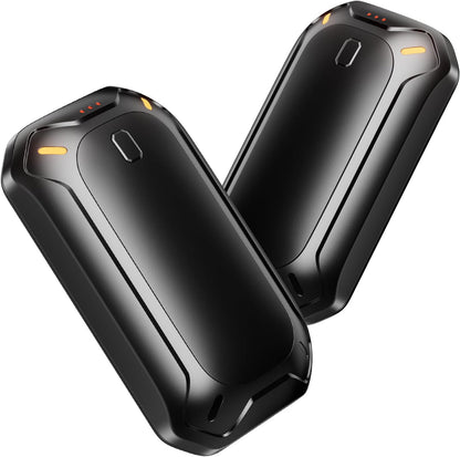 CILIFER® 2 Pack Hand Warmers Rechargeable.Electric Hand Warmer. Double-Sided Warming Portable Heater Reusable. 12 Max Heating Time Pocket Hand Warmers Gifts for Women Men