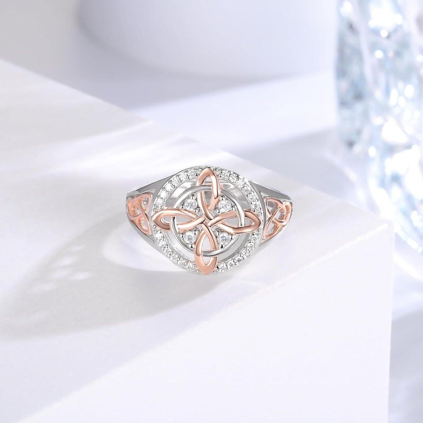 CILIFER® Witches Knot Ring Sterling Silver Anillo Nudo de Bruja Plata 925 Original Celtic Knot Jewelry Gifts for Women
