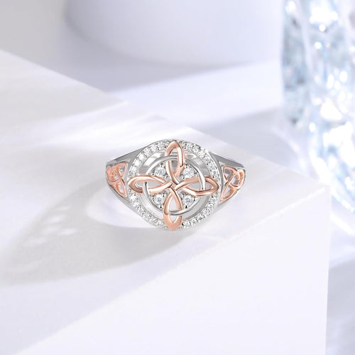 CILIFER® Witches Knot Ring Sterling Silver Anillo Nudo de Bruja Plata 925 Original Celtic Knot Jewelry Gifts for Women