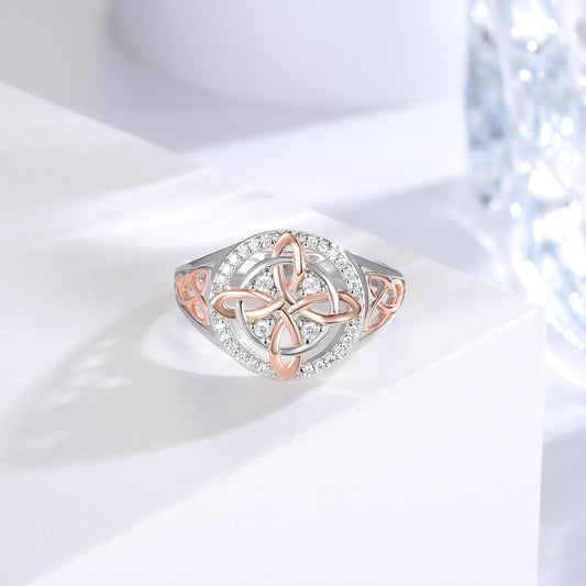 CILIFER® Witches Knot Ring Sterling Silver Anillo Nudo de Bruja Plata 925 Original Celtic Knot Jewelry Gifts for Women