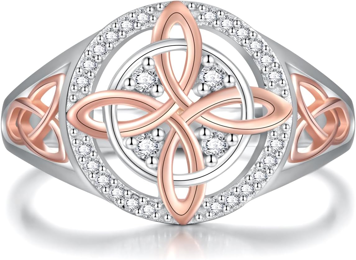CILIFER® Witches Knot Ring Sterling Silver Anillo Nudo de Bruja Plata 925 Original Celtic Knot Jewelry Gifts for Women