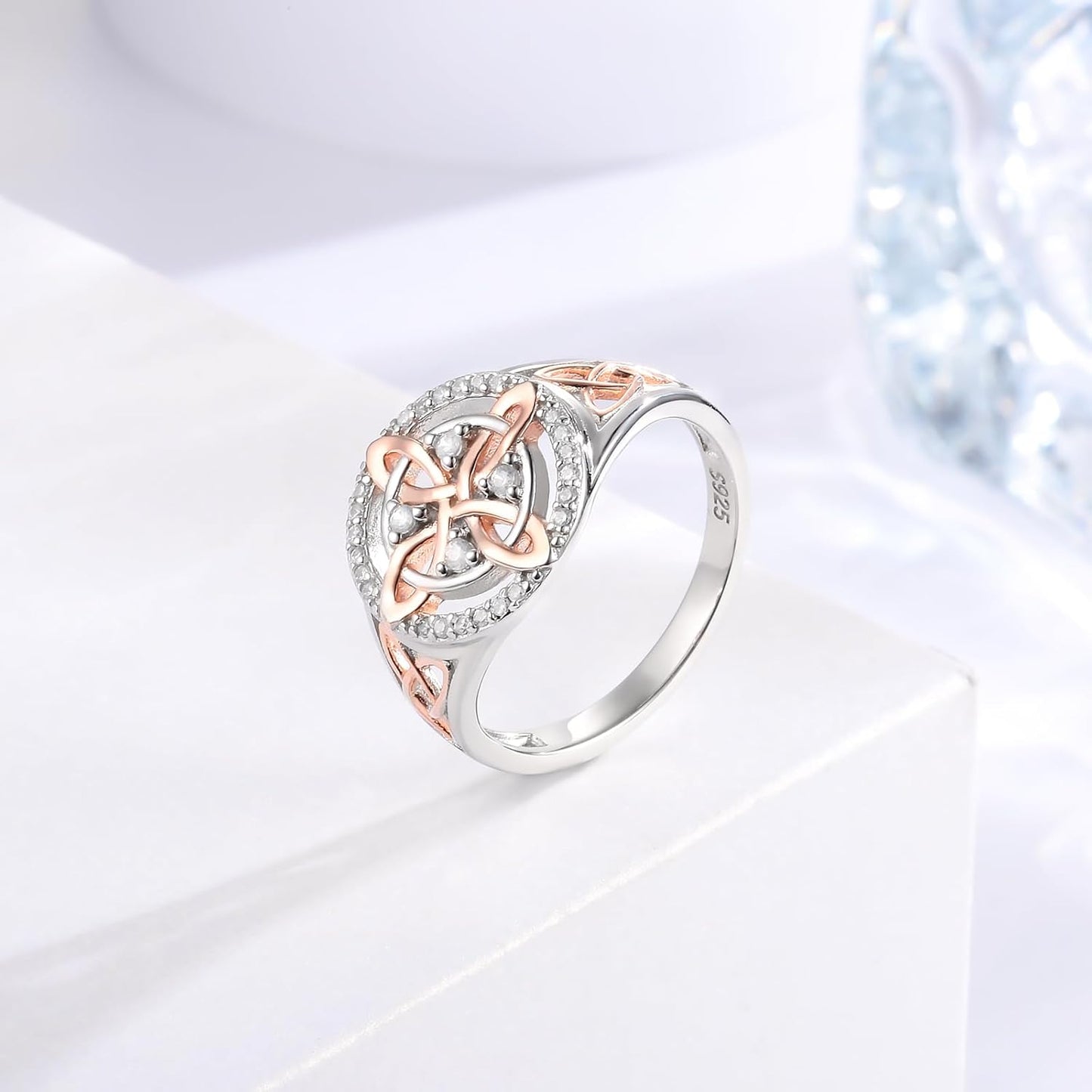 CILIFER® Witches Knot Ring Sterling Silver Anillo Nudo de Bruja Plata 925 Original Celtic Knot Jewelry Gifts for Women