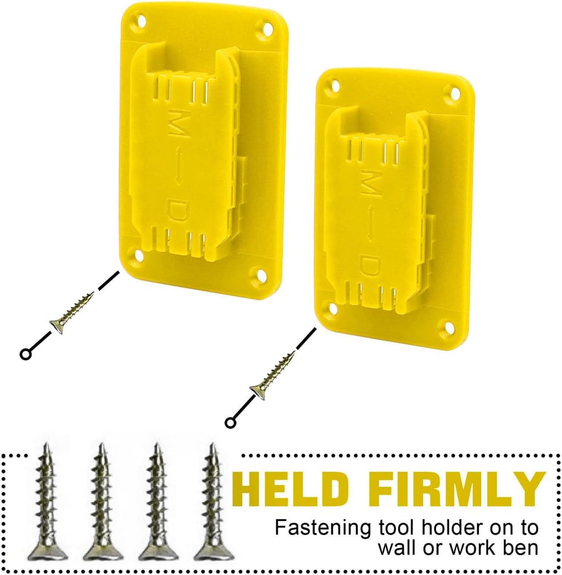 CILIFER® 5packs Tool Holders Replacement Compatible with Dewalt 20V / 60V Cordless Router Nailer Saw Drill Tools Mount/Wall Hanger. Compatible with M18 Tools