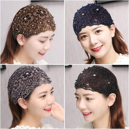 SFRCORD® Elegant Tall Skull Beaded Flower Headband. 1920s Headpiece. For Women. Hair Styling Decoration.