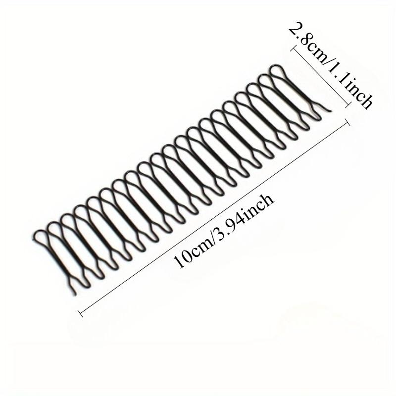 6 Pcs Metal Hair Wavy Comb, Safe Elastic Multifunction Anti Slip Fashionable Hair Clip Comb Waterproof for Washing