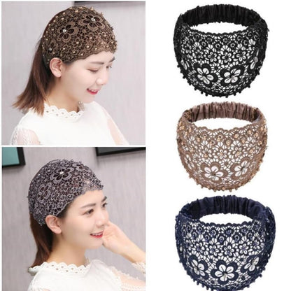 SFRCORD® Elegant Tall Skull Beaded Flower Headband. 1920s Headpiece. For Women. Hair Styling Decoration.