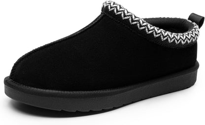 Cilifer® Women's Fuzzy Cozy Slippers Genuine Suede Indoor Outdoor Fluffy Home Comfy Winter Slip