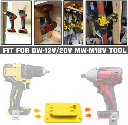 CILIFER® 5packs Tool Holders Replacement Compatible with Dewalt 20V / 60V Cordless Router Nailer Saw Drill Tools Mount/Wall Hanger. Compatible with M18 Tools
