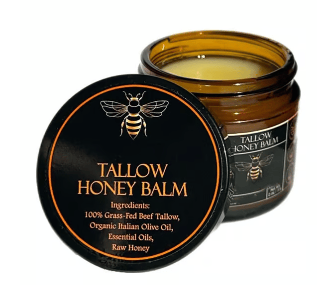 Luhaka® Handmade Organic Grass-Fed Beef Tallow Balm with Raw Honey