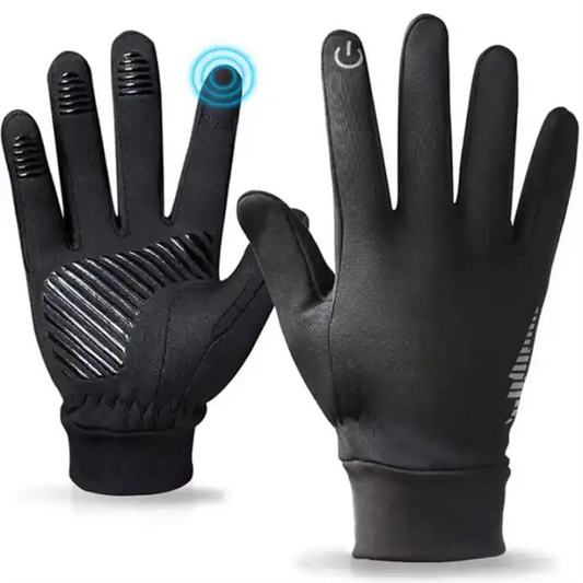 CILIFER® Winter Cycling Gloves Touch Screen Windproof Thermal Non-Slip Warm Fleece Lining Gloves – Ultrashell / Rain resistant