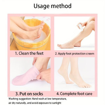 Silicone Moisturizing Gel Heel Socks