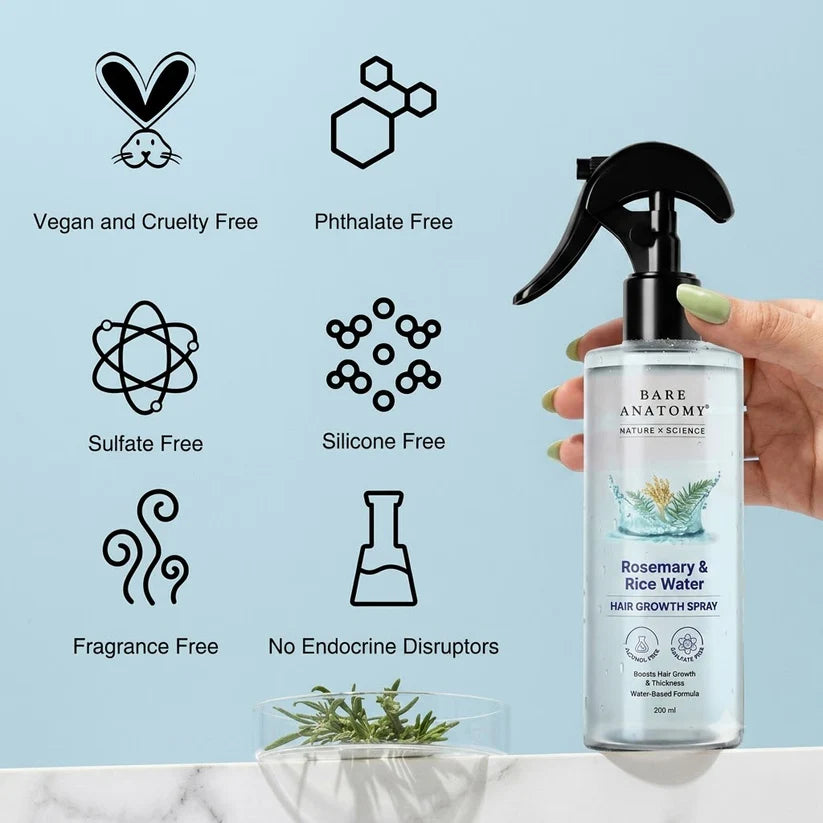 Rosemary & Rice Water Hair Growth Spray - 200 ml