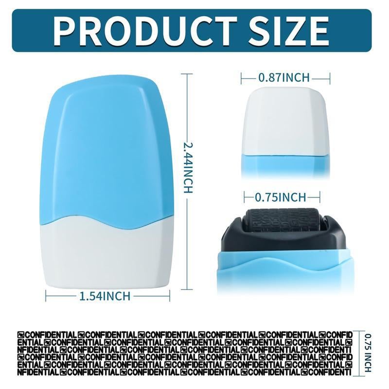 Privacy Protection Security Roller Stamp — Address & Billing Info Blocker