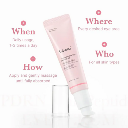 LUHAKA®  Salmon DNA PDRN Pink Peptide Eye Cream 30mL