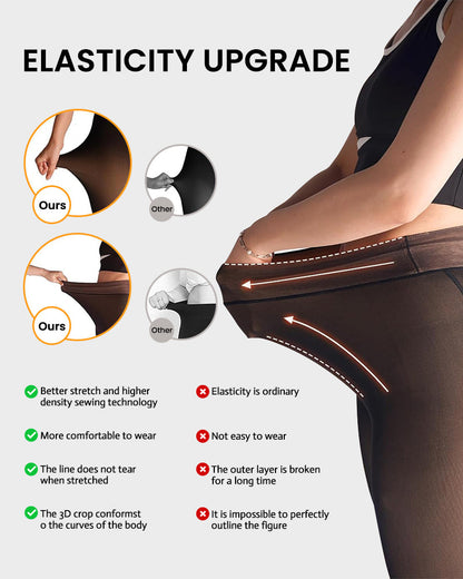 Cilifer® Translucent Fleece Lined Tights