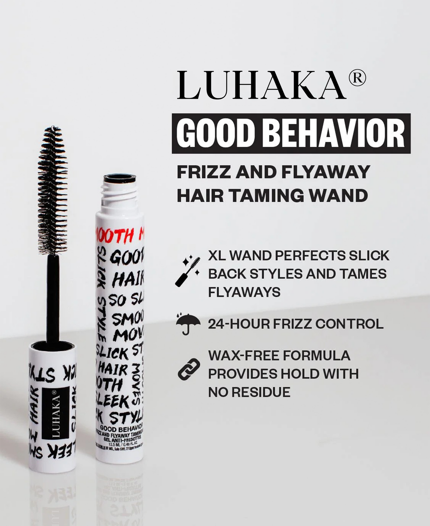 LUHAKA®  Frizz and Flyaway Lightweight Gel Hair Taming Wand